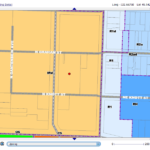 场地的Zoning Code（类似控规用地指标）是IRd，其中IR代表设施居住，d代表是设计复核重叠区域。（资料来源：portlandmaps.com）