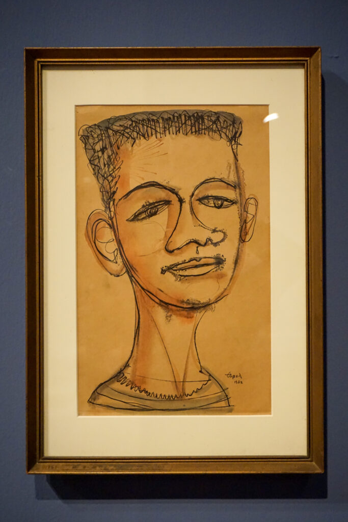 费尔南多·索贝尔，Fernando Zóbel，Sketch of a head，1952