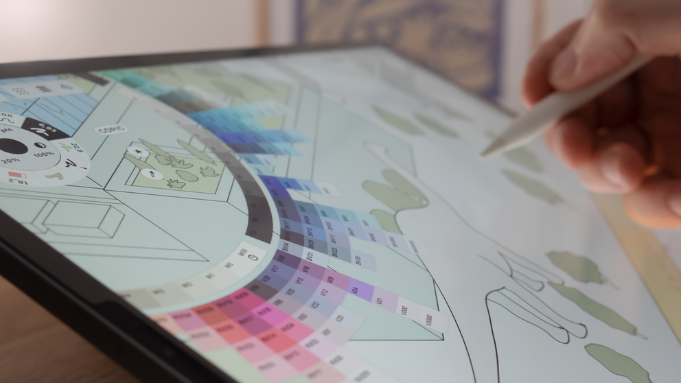 官网图，可以看到漂亮的 COPIC 色轮