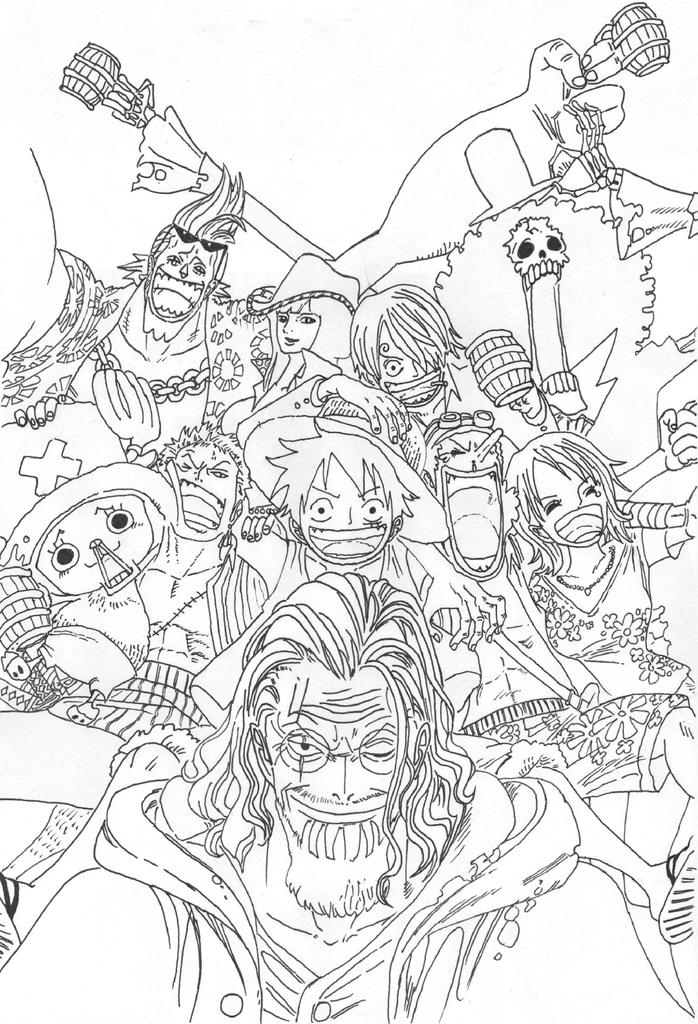 烦躁的时候，描描海贼王插画，就可以帮助自己安静下来。